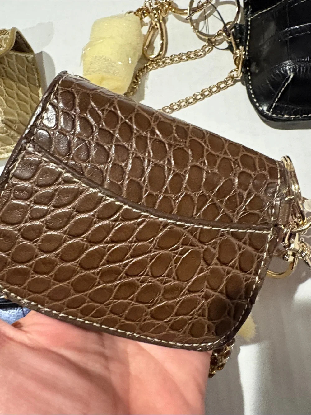 Women's Mini Croc Keychain Wallet choice